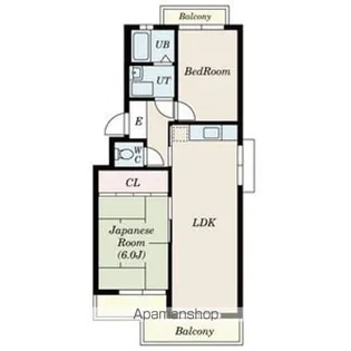 ハイツ第一やまびこ【2階】の間取り