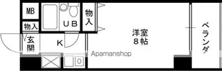ライオンズマンション天神橋【3階】の間取り