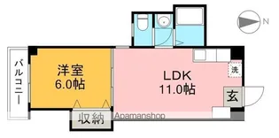 シャトルイン高知【2階】の間取り