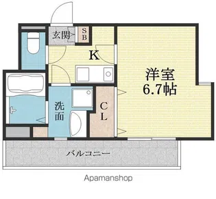U RESIDENCE新大阪【707号室】の間取り