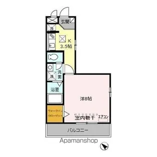 エリタージュ Ⅱ【1階】の間取り
