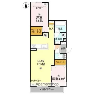 エクレール沢之町【3階】の間取り