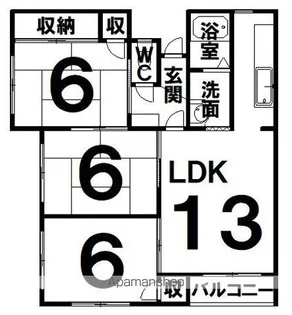 ノースファイブ【2号室】の間取り