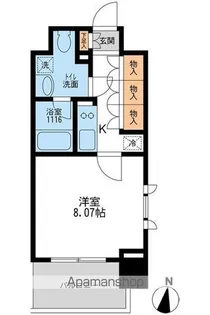 東京都江東区常盤2丁目【マンション】の間取り