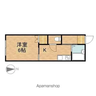 ラベンダーハイツ【1階】の間取り