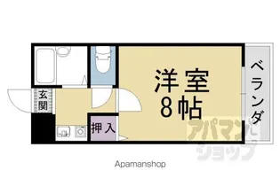 ラナイハイム北花山【303号室】の間取り