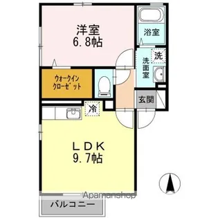 シャルム・エヌ【2階】の間取り
