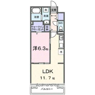 ブライトリーフ【2階】の間取り