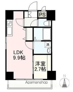 プレシャスタイム亀井町【702号室】の間取り