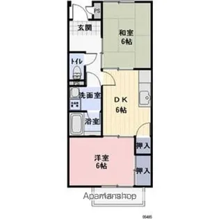 サンサープラスV【2階】の間取り