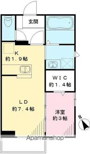 コンフォートS【201号室号室】の間取り