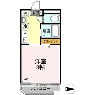 マンションフレンド【1階】の間取り