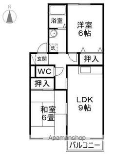 エル・プラド21 B【1階】の間取り