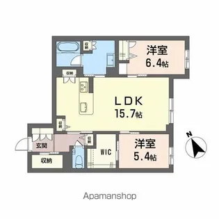 WITHPLUS天保山公園【1階】の間取り