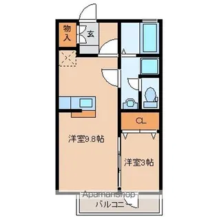 カサヴェルデ壱番館【1階】の間取り
