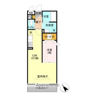 ROI DEL’OURS Ⅱ【1階】の間取り