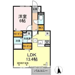 メゾンルミエール【1階】の間取り