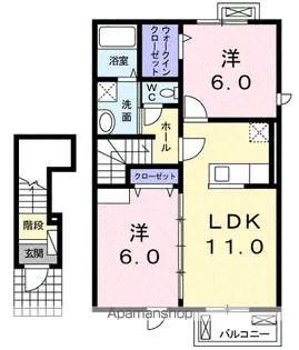 デュナスティ・Ⅱ【2階】の間取り