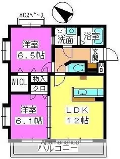 M・ウイスタリア【3階】の間取り