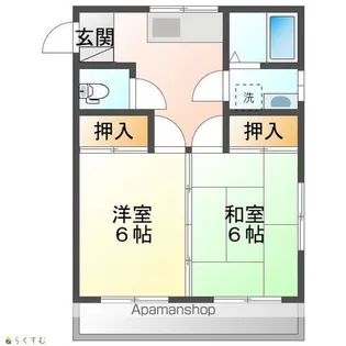 ハイツ芝【207号室】の間取り
