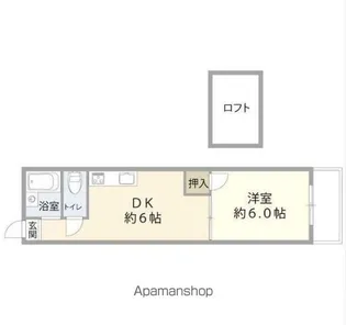 SPERANZA賀来【203号室】の間取り