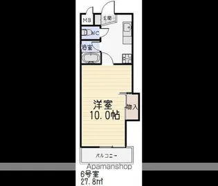 第2アイオーキャッスル【7階】の間取り