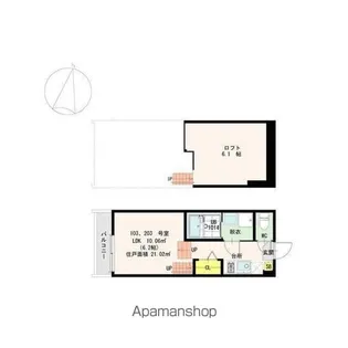 グランビル箱崎【203号室号室】の間取り