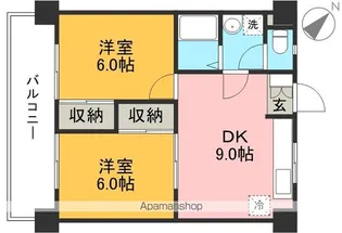 井上ハイツ【4階】の間取り