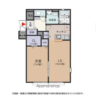 ル コエン アンソレイエ【103号室号室】の間取り