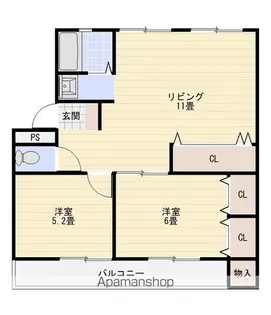 しんのマンション【311号室】の間取り