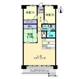 レヂオンス高江【511号室号室】の間取り