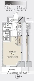 グランカーサ住吉【5階】の間取り