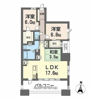 Nudgeone.照葉【18階】の間取り