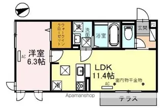 ポワロ【1階】の間取り