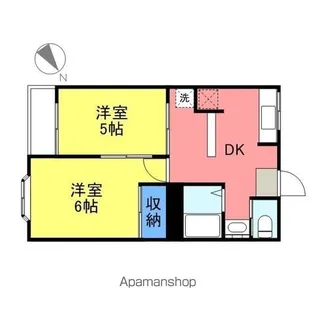 パールハイツ【202号室】の間取り