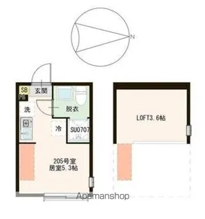 ハーモニーテラス春日町Ⅵ【2階】の間取り