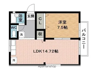 ロジュメントB【2階】の間取り