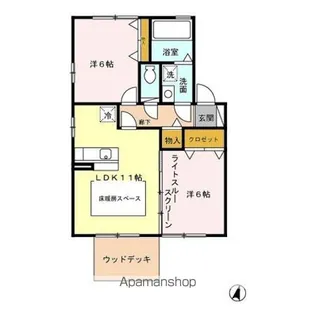 コンフォートベルテ C【1階】の間取り