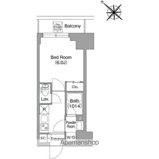 コンフォリア・リヴ横浜平沼【4階】の間取り