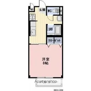 レスパスドルポⅢ【2階】の間取り