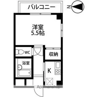 冬頭第2ビル【305号室】の間取り