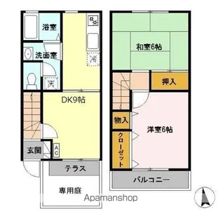 エーデルハイムスズキ B【B108号室】の間取り