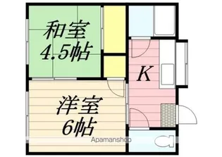 秋山アパート【5号室】の間取り