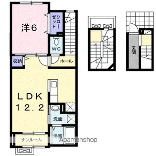 メゾン・メルヴェーユⅥ【3階】の間取り