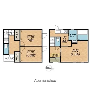 EAST8【1階】の間取り