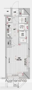 メインステージ蔵前【603号室号室】の間取り