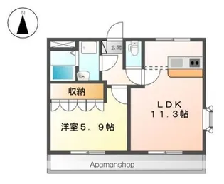 グリーングランデⅢ【2階】の間取り
