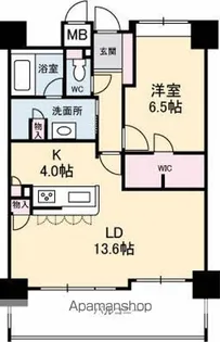 フローレンス幟町公園【11階】の間取り