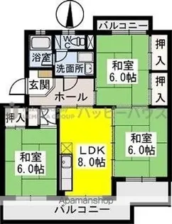 ビレッジ都府楼Ⅱ【1階】の間取り