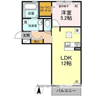 アヴァンスⅡ【1階】の間取り